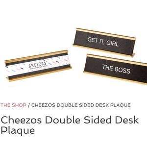 10/$25🦋 Cheezos Double Sided Desk Plaque